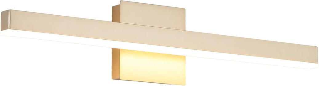 LED Vanity Lights 24" Inch Gold Dimmable Bathroom Vanity Light Fixtures Modern Sconces Lights for Vanity Mirror 16W Makeup Lighting 3000K Warm White