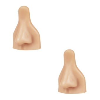 2pcs Silicone Prosthetic Nose 3d Silicone Nose Human Model Face Model for Piercing Nose Face Model Piercing Practice for Piercing Simulation Face Model Manikin Silica Gel Tool Body