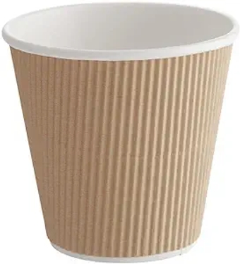 Ripple Paper Cups 8 oz 500 Pack for Coffee & Tea | Bulk 500 Count for Home, Office, Restaurants & Coffee Shops | Recyclable, Insulated, & Disposable 8 Ounce To-Go Cups for Hot Beverages