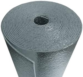 Heat Reflecting Insulation Roll 3mm Foam Core Double-Sided Aluminum Foil 16x20