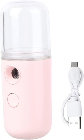 1Pc Portable humidifier Mini Cool Mist Diffuser face Mist Sprayer Machine Handy Mist Sprayer Hydrating face Sprayer moisturizing Mist Sprayer Plastic Steamer Handheld Student