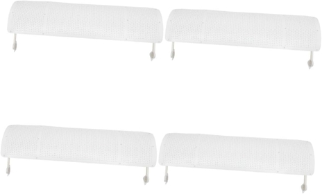 4pcs Air Conditioner Windshield Air Cooled Baffle Sturdy Conditioner Deflector Air Vent Cover Air Fittings Air Deflector Air Vent Deflector White Infant PVC Adjustable Confinement