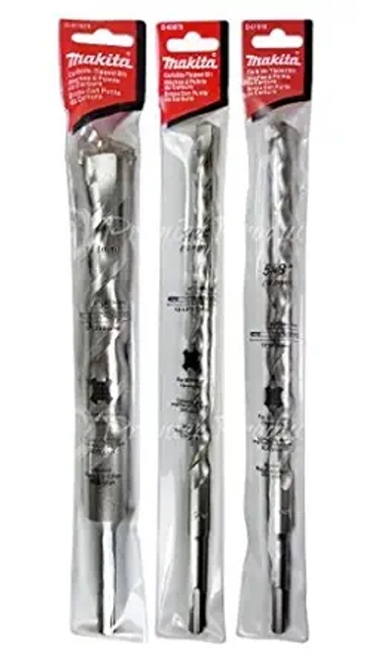 3 Piece - SDS-Plus Long Drill Bit Set for SDS+ Rotary Hammers - Deep HD Drilling for Concrete & Masonry - Carbide Tipped Bits