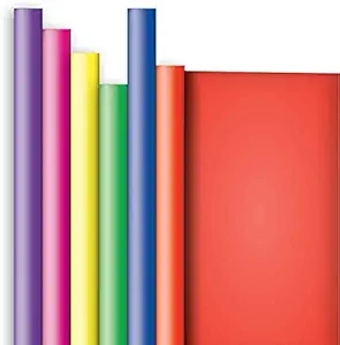 Jillson Roberts 6 Roll-Count All-Occasion Solid Color Gift Wrap Available in 10 Different Assortments, Crayon Box