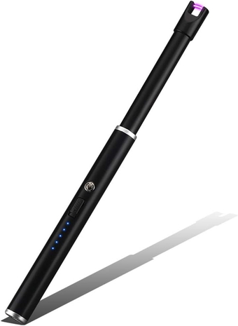 Electric Arc Pulse Lighter Windproof Long Igniter USB Rechargeable for Home Kitchen BBQ Camping Stove Outdoor Sports Activities