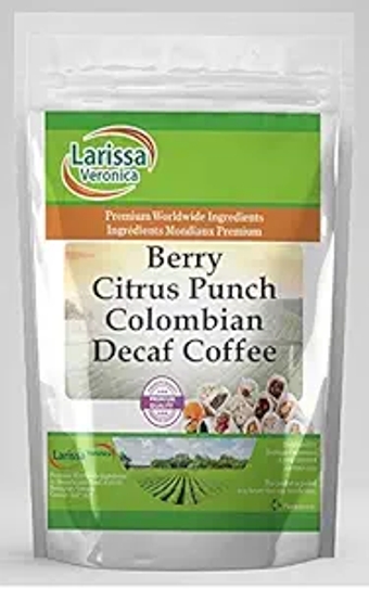 Berry Citrus Punch Colombian Decaf Coffee (Gourmet, Naturally Flavored, Whole Coffee Beans) (4 oz, ZIN: 569913)