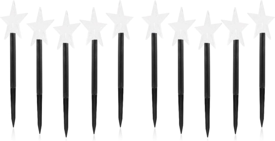 10 Pcs Christmas Light Stand Christmas Lawn Stakes Christmas Garden Light Christmas Tree Solar Light Lamp Decors for Christmas Xmas Lamp Decors Outdoor Abs Landscape Lights