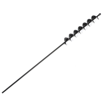 32 x 2 Extended Length Auger Drill Bit Garden Plant Auger for Planting Bulb 3/8 Hex Drive Drill Earth Auger Bulb Planter Tool