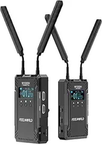 W1000H Wireless HDMI Video Transmission System Include Transmitter Receiver 1000FT Transmission Range 0.08S Low Latency Full Duplex Intercom Live Streaming