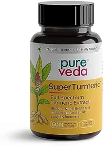 Turmeric - All Natural Curcumin Capsule - 10x Bioavailability - 7 Clinical Trials - Reduce Inflammation, Boost Immunity - Clean Label Turmeric Capsule (60)