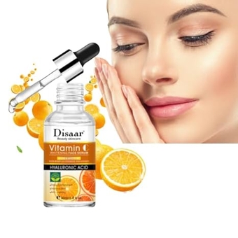 Vitamin C Serum with Hyaluronic Acid-Vitamin C Organic Source- Vitamin C Anti Aging Dark Spot Removing Pores Shrinking Serum for All Skin Types-30 ml Vitamin C