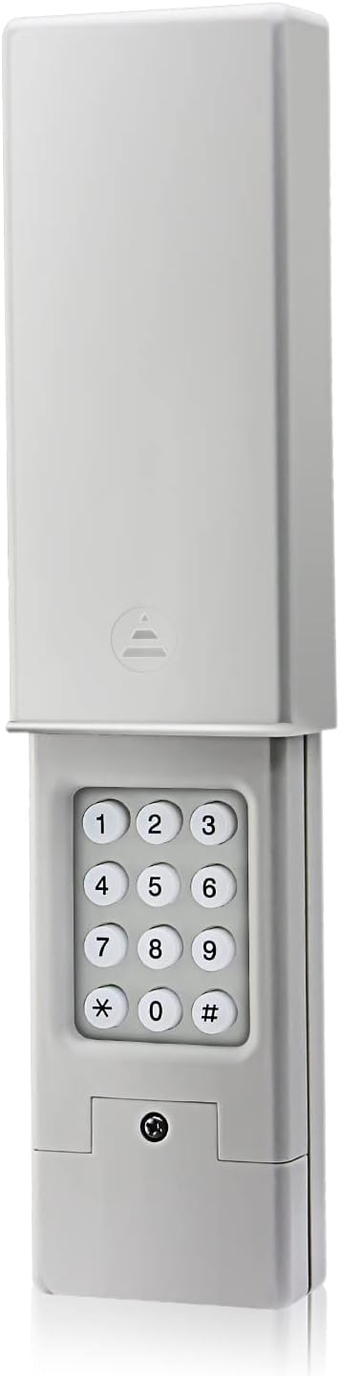 Garage Door Keypad Wireless Keyless Entry Keypad Works with All Major Brand Chamberlain/LiftMaster/Craftsman/Genie/Linear and More Garage Door Opener, Control Upto 2 Doors with one keypad,Gray