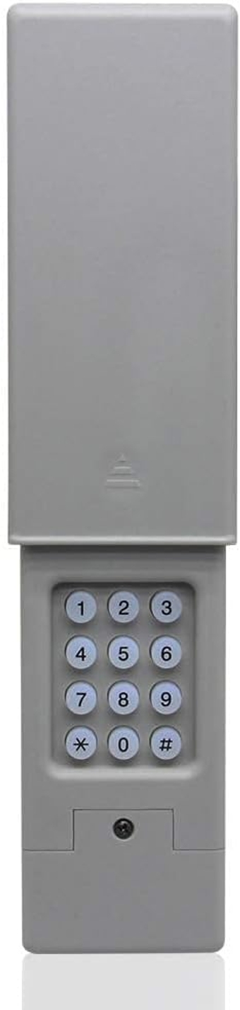 Universal Garage Door Keypad Wireless Keyless Entry Keypad Compatible Chamberlain/LiftMaster/Craftsman/Linear etc Garage Door Opener has Learn Button or DIP Switch,Control 2 Doors
