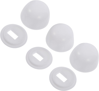 3 Pair Toilet Seat Accessories Bling Accessories Music Accessories Bathtub Floor Trim Adhesive Toilet Caps Toilet Cap Covers Toilet Bolt Cap Practical Closestool Bolt Cover Hinge