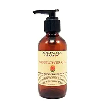 Safflower Seed Oil Cold Pressed. All-l 100% Pure Anti Aging Moisturizer; Rich in Linoleic Acid, Omega 3, 6. Use on Skin, Face, Hair & for Soap Making, 4oz