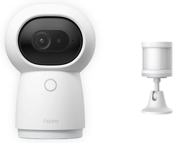 2K Security Indoor Camera Hub G3 Plus Motion Sensor, AI Facial and Gesture Recognition, Infrared Remote Control, 360° Viewing Angle via Pan and Tilt