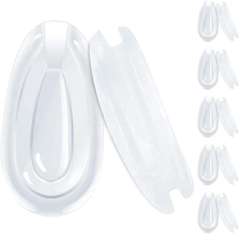 Replacement Nose Pads for Oakley Eyeglasses/Sunglasses, 5 Pairs Clear Silicone Nose Pieces Guards