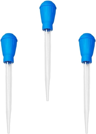 3pcs Dropper Coral Feeding Kit Betta Feces Pax Cleaning Kit Coral Feeder Waste Cleaner Feces Shifting Pipette Fish Feeder Fish Bowls for Betta Fish Drip Plastic Aquarium