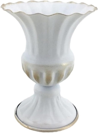 Flower Vase Desktop Vase 2 PCS Vintage Metal Flower Vase Farmhouse Pot for Fresh Dried Floral Arrangements Table Centerpiece Rustic Home Decor Vase for Decor