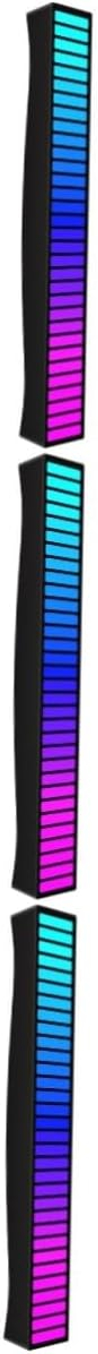 3pcs RGB Pickup Light Music Light bar Automobile Atmosphere lamp LED Music lamp Gaming Light bar Automotive Light Bars car LEDs Sound Control Lamp Atmospheric Light 3D Stereo PVC