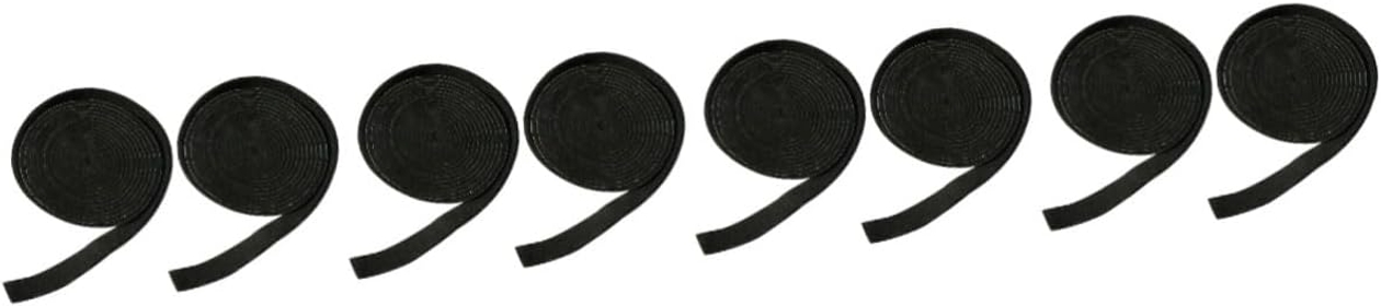 8 Pcs Self-Adhesive Felt Tape Felt Adhesive Strips Self Adhesive Felt Tapes Self Adhesive Felt Strip Anti Rattle Tape Furniture Felt Strip Black Polyester Fiber Component Carpet