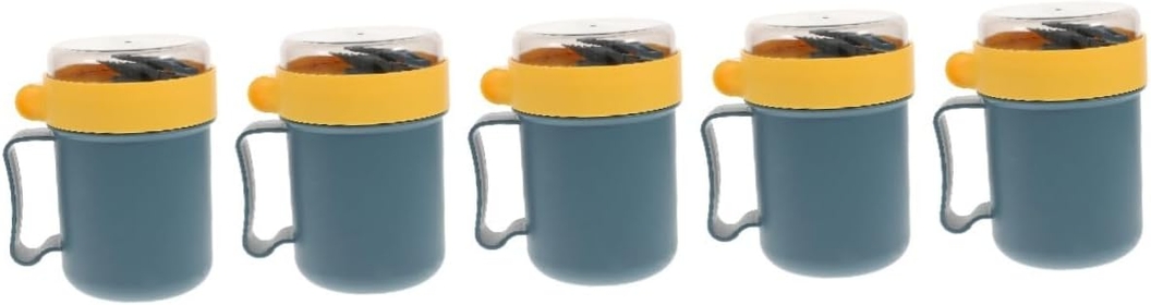 5 Pcs Cereal Cup Breakfast Cup Thermal Lunch Container Breakfast Soup Cup Cereal Cups with Spoon Milk Cup Soup Bowls with Lids Portable Soup Hot Food Jar Meal Cereals Travel Pp