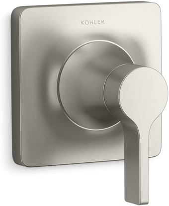 KOHLER T28130-4-BN Venza MasterShower Single-Handle Transfer Valve Trim Kit, Wall-Mount, Valve Required, Vibrant Brushed Nickel