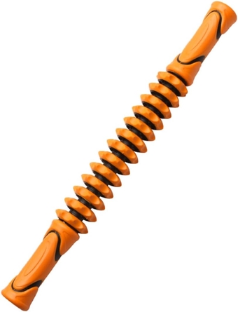 Spike Massage Stick Yoga Roller Handheld Massager Calf Roller Deep Tissue Roller Handheld Back Massager Trigger Point Massage Stick Stainless Steel Muscle Massager Belly Massager