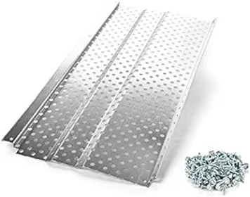 5" Gutter Guards Leaf Protection, Domestic Aluminum Gutter Covers 5 Inch (76 Feet, Mill Finish)