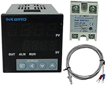 ITC-106VH PID Temperature Thermostat Controllers F and C 100 to 240ACV K Sensor 40DA SSR Solid State Relay for Sous Vide Home Brewing