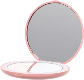 3pcs Folding Vanity Mirror Vanity Mirror for Desk Led Makeup Mirror Led Small Makeup Mirror Round Led Mirror Girl Purse Magnifying Compact Mirror Pocket Travel Rearview Mirror