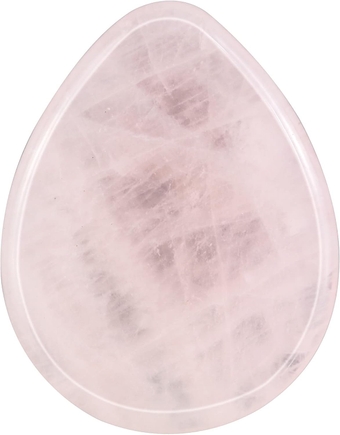 2pcs Teardrop Polished Worry Stone Set for Anxiety and Stress, Thumb Pocket Healing Crystal for Reiki Meditation, Rose Quartz
