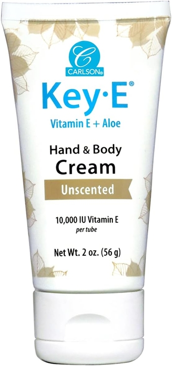 - Key-E Hand & Body Cream, Vitamin E & Organic Aloe, 10000 IU Vitamin E, Fragrance-Free, 2 oz