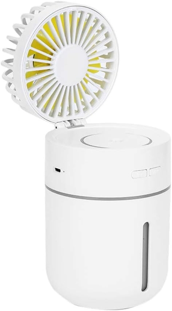Handheld Fans Mini Handheld Fan Small Portable Fan Battery Cooler Portable Air Conditioner Fan Battery Fan Small Handheld Fan Portable Humidifiers Desktop Office White Cooling Fan
