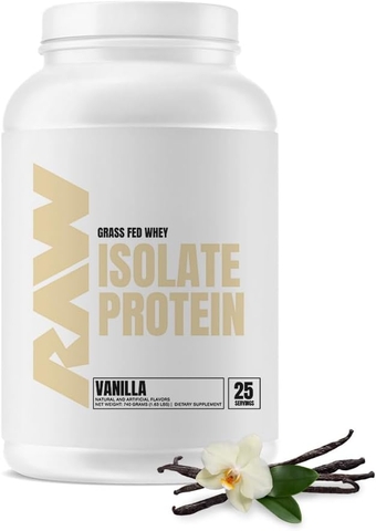 Whey Isolate Protein Powder, Vanilla (CBUM Itholate) - 100% Grass-Fed Sports Nutrition Powder for Muscle Growth & Recovery - Low-Fat, Low Carb, Naturally Flavored - 25 Servings