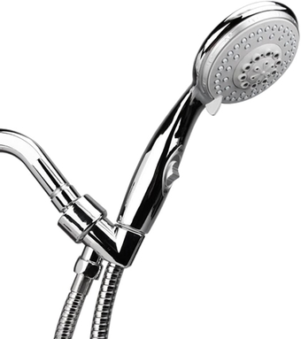 High Pressure Handheld Shower Head with Hose 5 Setting for Bathroom, Powerful Shower Head Spray Even with Low Water Pressure in Supply Pipeline, Low Flow Shower Head