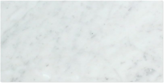 Carrara White Italian (Bianco Carrara) Marble 6 X 12 Subway Field Tile, Polished