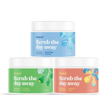 Dead Sea Salts Body Scrub Favorite Scents Bundle – 3, Full-Size 16 oz Body Scrubs – Vitamin C, Revitalizing Coconut, Cooling Cucumber – Ultra Hydrating, Gentle, and Moisturizing