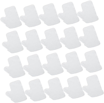 20 Pcs Set of Hand Dishcloths Window Scrubber Loofah Glove Clean Towels Kitchen Microfiber Dusting Gloves Microfiber Hair Towels Dust Removal Glove Dish Cleaning Cloths White Work
