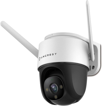 4MP Outdoor PT WiFi IP Camera Pan Zoom (Digital 16x) SmartHome WiFi Camera Security Speed Dome, Motorized Tilt, 98ft Nightcolor, (2.4Ghz), 107º FOV, IP66, 4MP, ASH47-W