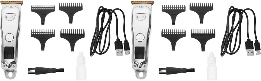 2 Sets Men's Hair Clipper Electric Hair Clipper Rechargeable Hair Clipper Professional Barber Clippers Mens Trimmers Charging Hair Shaper Electric Hair Trimmer Hair Razor Major Man