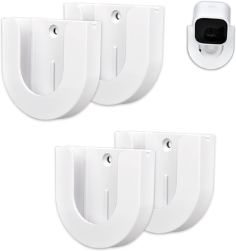 4 Pack Strong Adhesive Wall Mount for Blink Mini Indoor Camera,Two Ways Easy Installation, No Drilling or Screw Secured Fixed (Blink Mini is not Included)