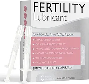 Fertility Lubricant Conceive Support with 10 Pre-Filled Applicators | Sperm & Vaginal Friendly Support for Couples Trying to Get Pregnant | Paraben Free | Water Based Personal Lube to Enhance Intimacy