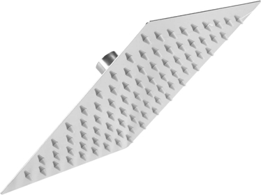 Rainfall Rain Shower Head Ultra Thin Square Stainless Steel Bathroom Top Sprayer Wall or Ceiling Mount Fixed Showerhead