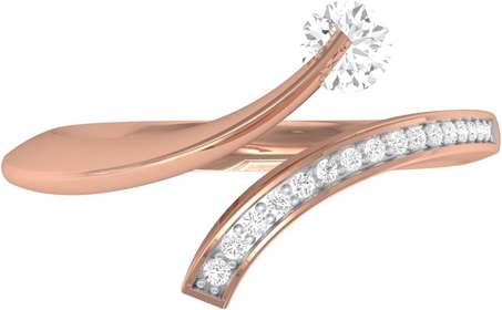 Diamond Ring For Women And Girls In 14k Solid Gold Ring Diamond Size 4.00 MM Diamond Weight 0.30 CTW Diamond Colour G-H Gold Weight 3.50 GM Thinkness 2.20 Diamond Piece 17
