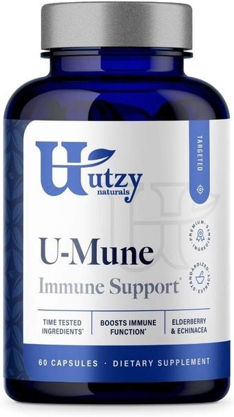 U-Mune | 60 Capsules | Immune Support w/Elderberry, Echinacea, Oregano |  & Minerals | Made in USA | 3rd Party Tested