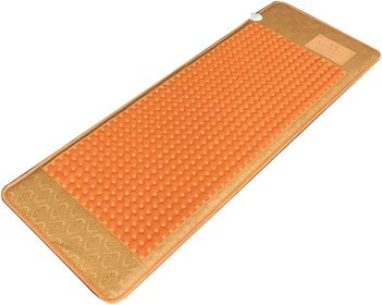Heating Pad, Far Infrared Heating Amethyst Mat Pad for Lower Back, Upper Back, Thigh Pain Relief, Memory Function, Auto Turn Off, Adjustable Temperature, Inches for Back Full Body
