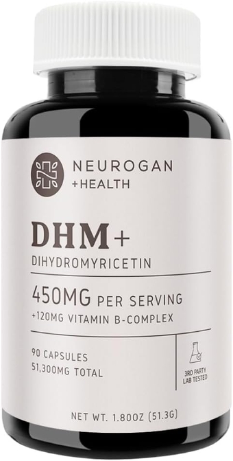 Premium Dihydromyricetin (DHM) Capsules, 51,300mg Total, 90ct. | for Post-Drinking Support | Paired with Vitamin B Methyl Folate Complex for Optimal Recovery & Wellness | Made in USA