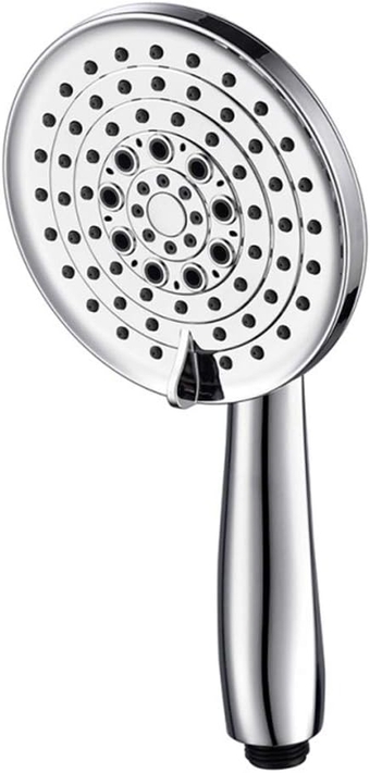 Handheld Shower Head High Pressure 5 Spray Settings Massage Spa Detachable Hand Held Showerhead Chrome Face with Hose and Adjustable Bracket,L (Size : CH)