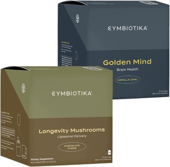 Liquid Mushroom Supplement & Golden Mind Nootropic Brain Booster Liquid Supplement Bundle, Brain Nootropic & Immune System Booster, Supports Energy & Focus, Reduces Brain Fog, Easy to Use